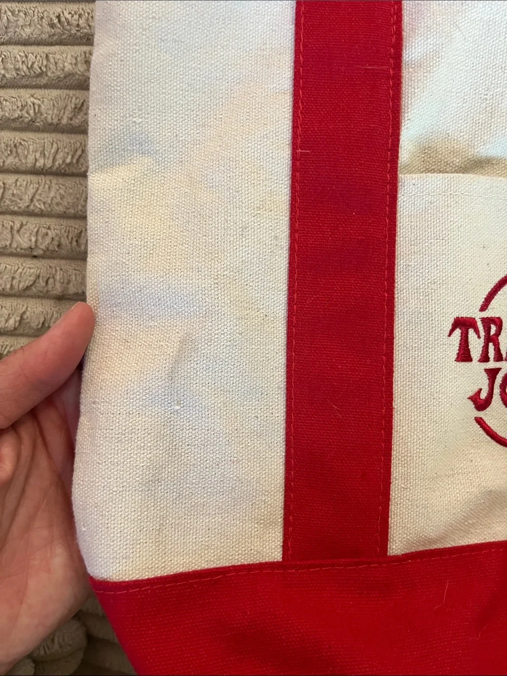 Trader Joe's Tote Bags - Black, Red & Purple! Can get all three or separate.